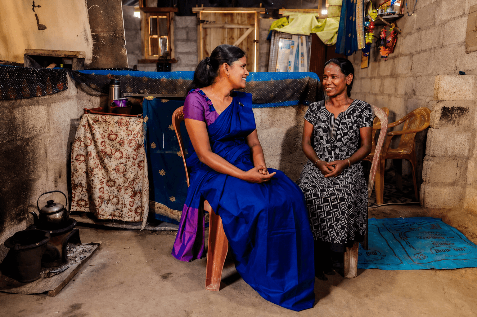 Hopeful scene representing community impact and giving back